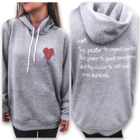 The Crayon Initiative: Painted "heART" Pullover Hoodie
